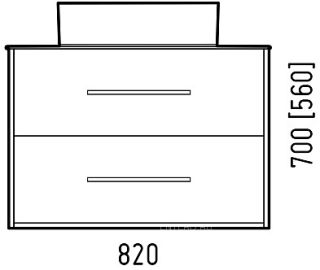 Тумба под раковину Corozo Гольф 85см антик SD-00000349